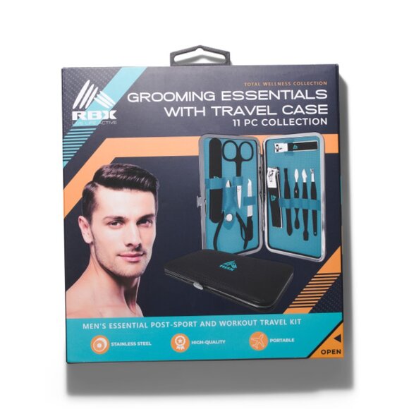 RBX Multi 11pc Grooming Essentials Wetah Travel Case Set - Picture 2 of 2